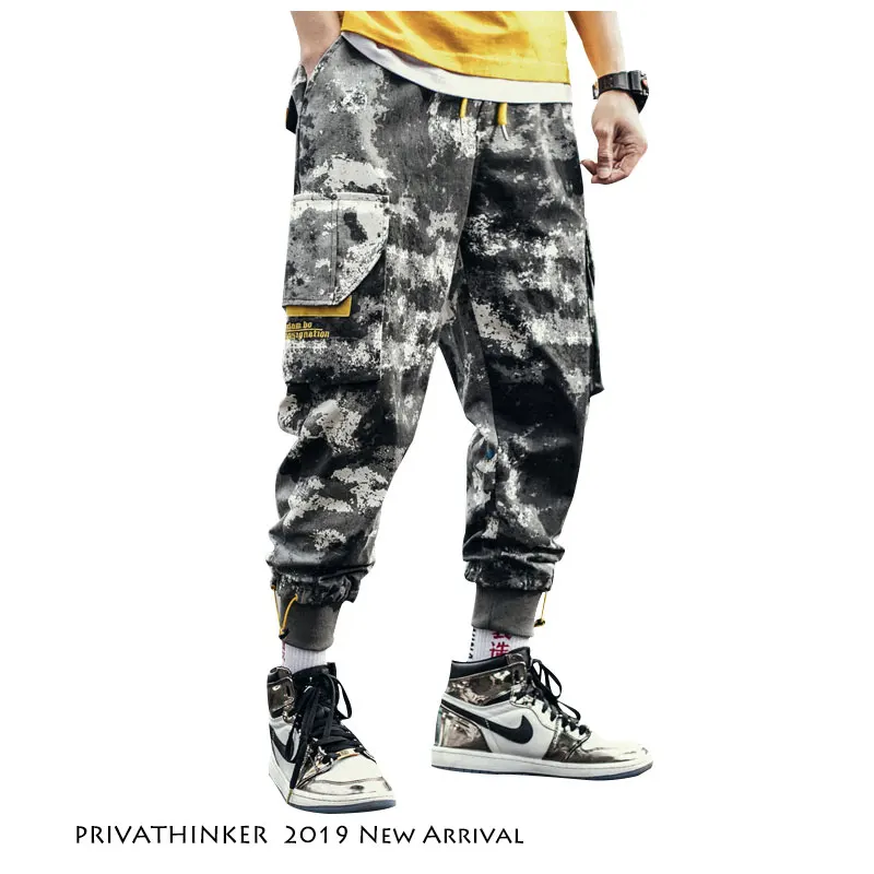 Privathinker мужские камуфляжные брюки карго уличная 2019 s хип хоп джоггеры комбинезоны