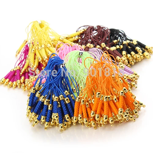 Ремешок для мобильного телефона/цепочка из золотистого металла с отверстием 25