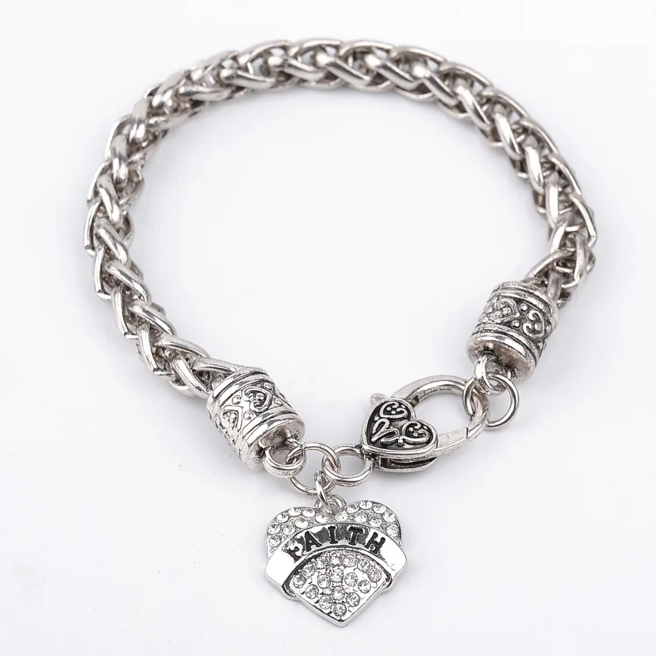 2017 Новый Сердца Rhinestone Браслет Письма МАМА СЕСТРА МИМИ НАНА нана племянница