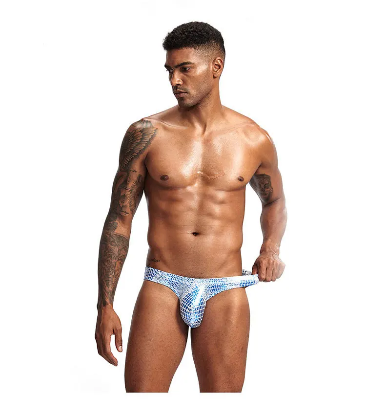 Трусы брифы мужские с низкой талией пикантное нижнее белье для геев бандаж