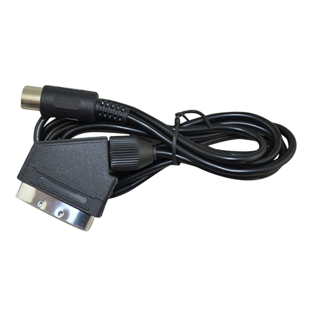 Высокое качество 1 8 м/6 футов EU версия V pin Scart кабель RGB AV кабели PAL для Sega Megadrive Genesis