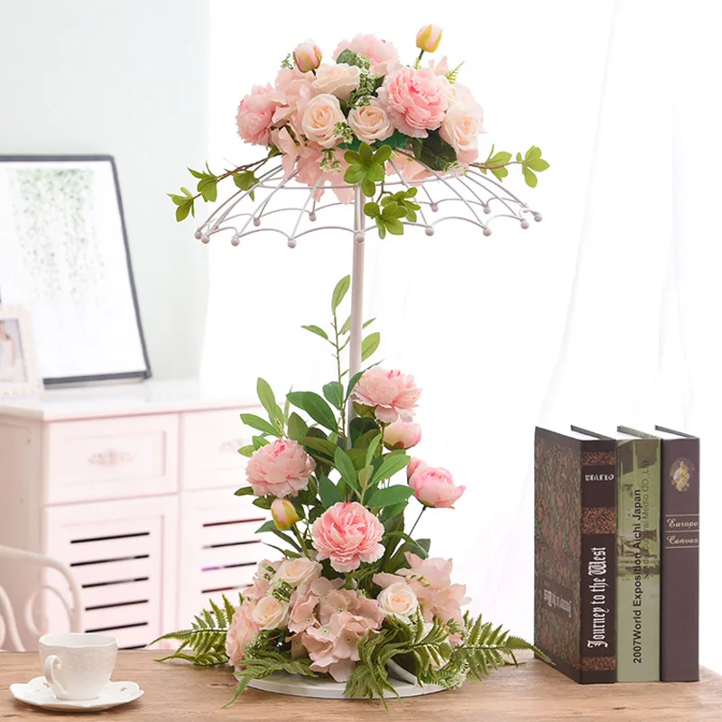 Ваза металлическая настольная ваза для цветов сушеные цветочные горшки горшков