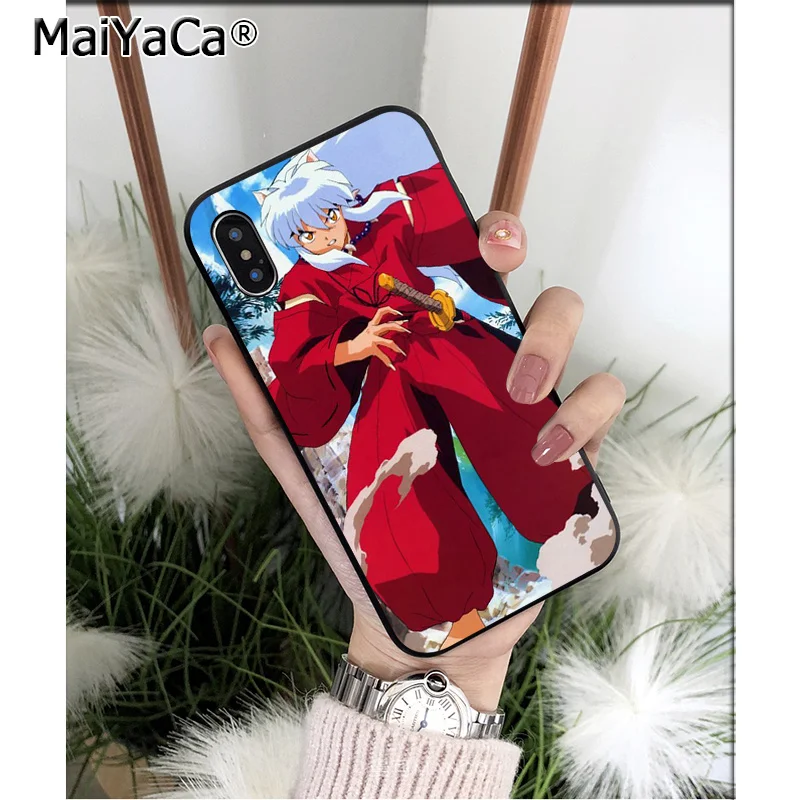 Силиконовый чехол MaiYaCa Anime Inuyasha для iPhone X XS MAX 6 6s 7 7plus 8 8Plus 5 5S SE XR | Мобильные телефоны