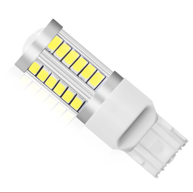 2 шт. T20 7440 W21W WY21W 33 smd 5730 5630 Светодиодный автомобиль желтый Поворотная сигнальная лампа красный тормозной светильник белого Авто Задние фонари 12V