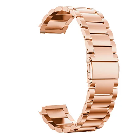 rose gold metal Магнитный ремешок из нержавеющей стали для Xiaomi Huami Amazfit Bip Youth/для Amazfit Pace металлический ремешок для часов Amazfit stratos 2 2S - Цвет: rose gold metal