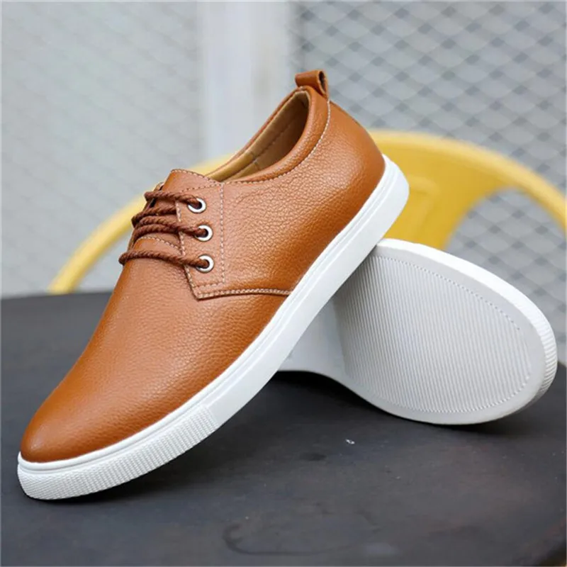 Плюс Размер Мужчины Обувь 2017 Весна Осень Синтетическая Кожа Повседневная