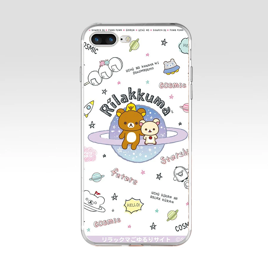 10 85AQ Забавный милый мультфильм Rilakkuma Мягкий ТПУ силиконовый чехол для Apple iPhone 6 6s 7 8 plus чехол - Цвет: 10