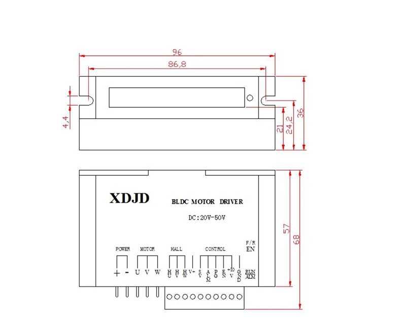 CNC DC 500 Вт бесщеточный электродвигатель вращения шпинделя 0.5квт ER11 55 мм бесщеточный шпиндель+ WS55-220 DC20-50V шаговый двигатель драйвер комплект