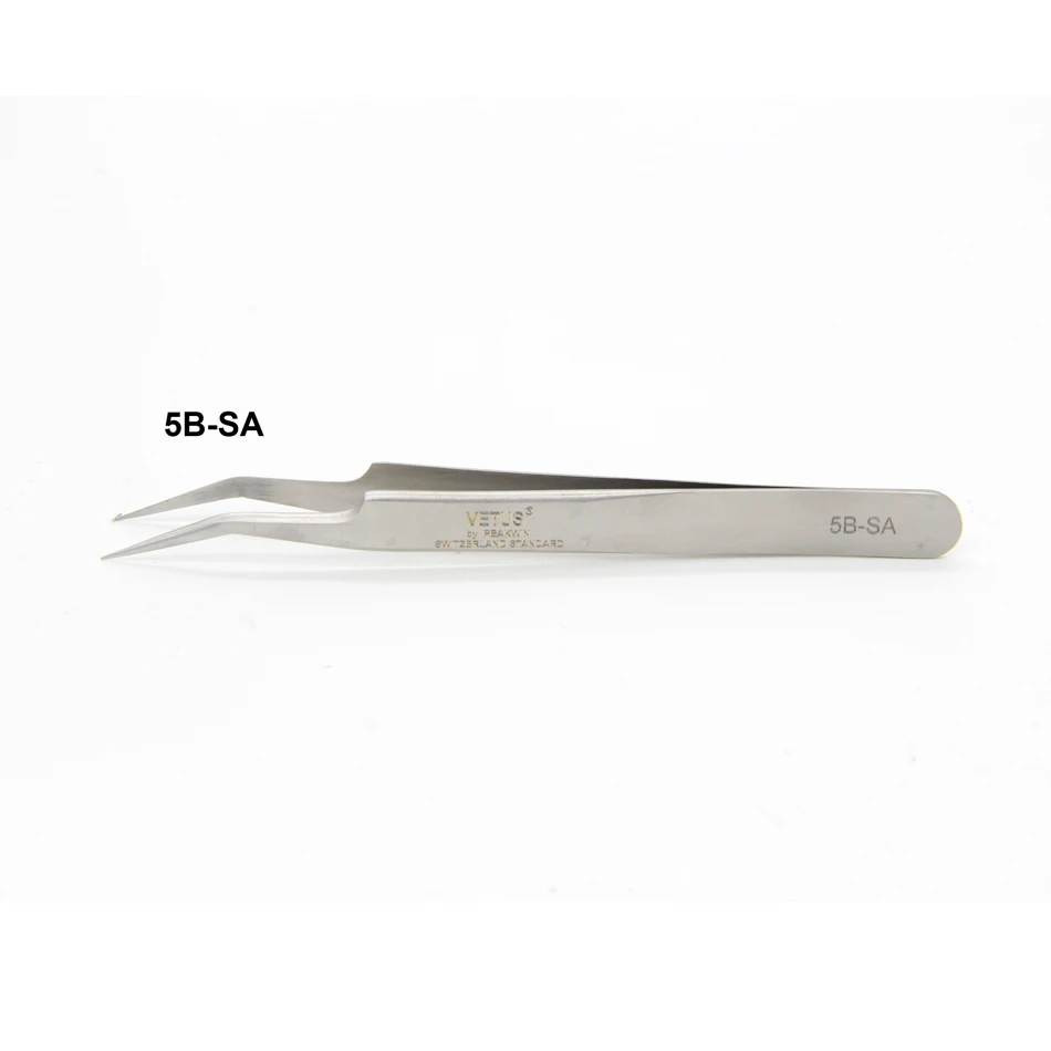 Пинцет для наращивания ресниц из нержавеющей стали SA|volume eyelash extension tweezers|volume