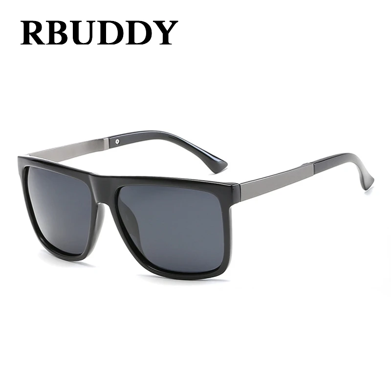 R1 RBUDDY, квадратные солнцезащитные очки, мужские, поляризационные, брендовые, дизайнерские, для вождения, солнцезащитные очки, Ретро стиль, водительские, мужские, солнцезащитные очки для мужчин - Цвет линз: R1