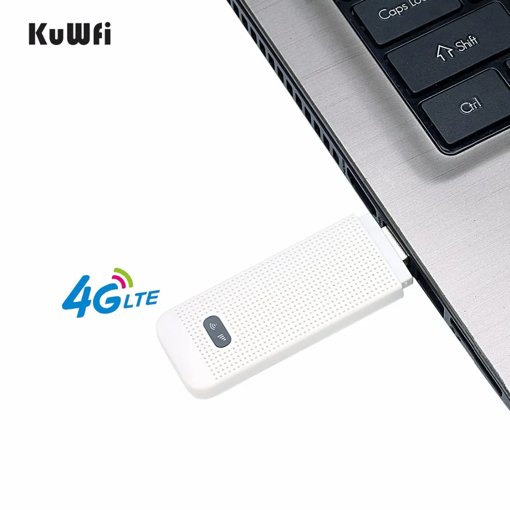 KuWfi разблокированный 4G wifi роутер USB беспроводной wifi модем LTE Беспроводная USB Сетевая точка доступа ключ с слотом для sim-карты