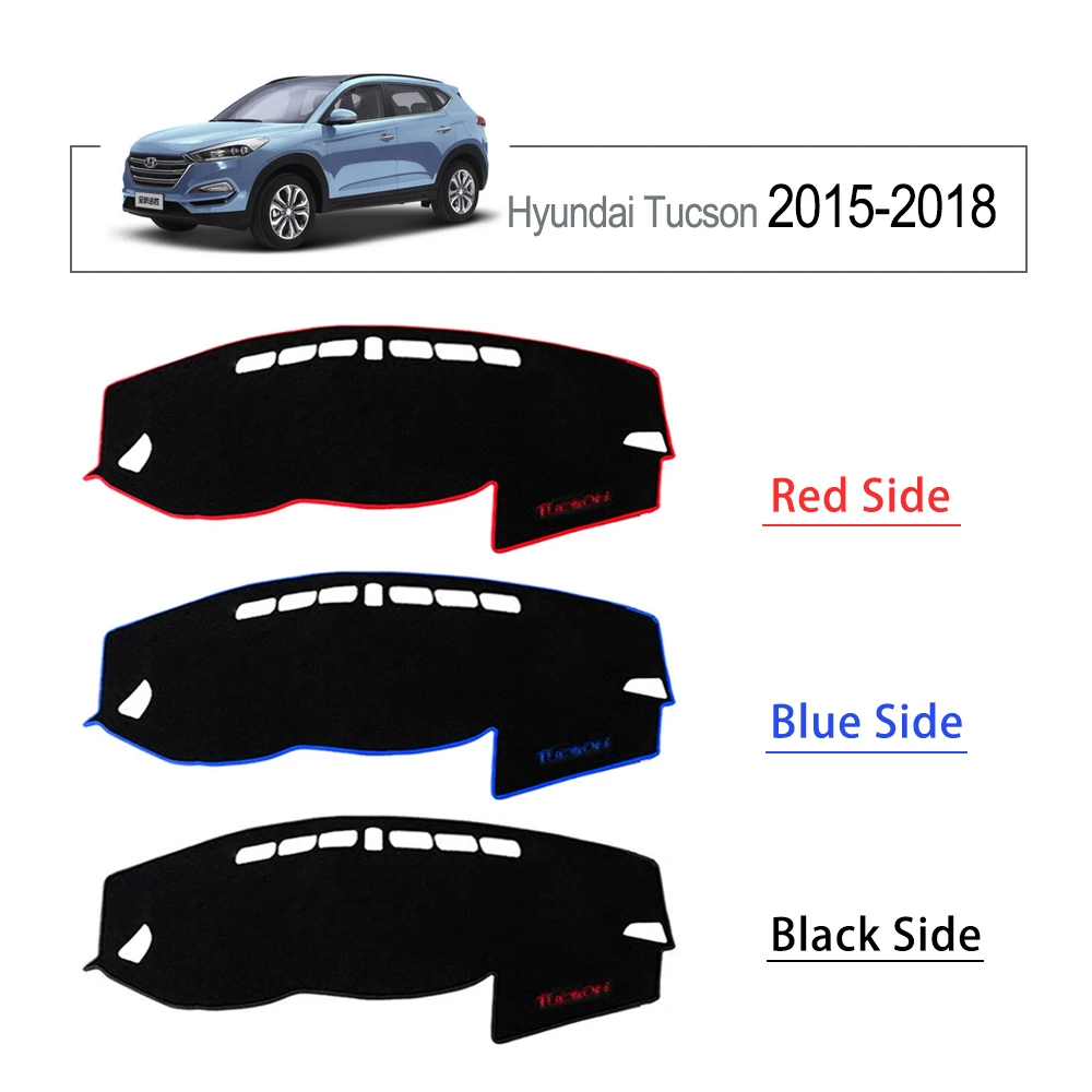 For Hyundai Tucson 2015 2016 2017 2018 LHD Car Dashboard Avoid Light Pad Instrument Platform Desk Cover Mat Carpets Accessory | Автомобили