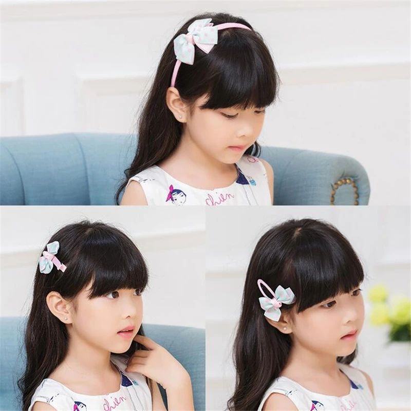 Аксессуары для волос с бантом принцессы комплект из 7 предметов милые аксессуары