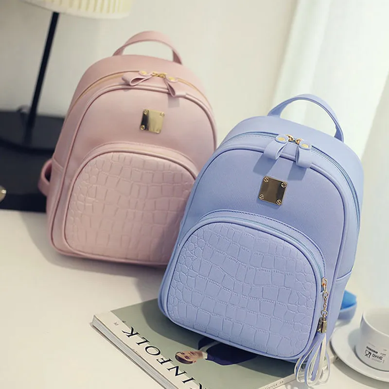 Женские рюкзаки из искусственной кожи сумка через плечо с крокодиловым узором