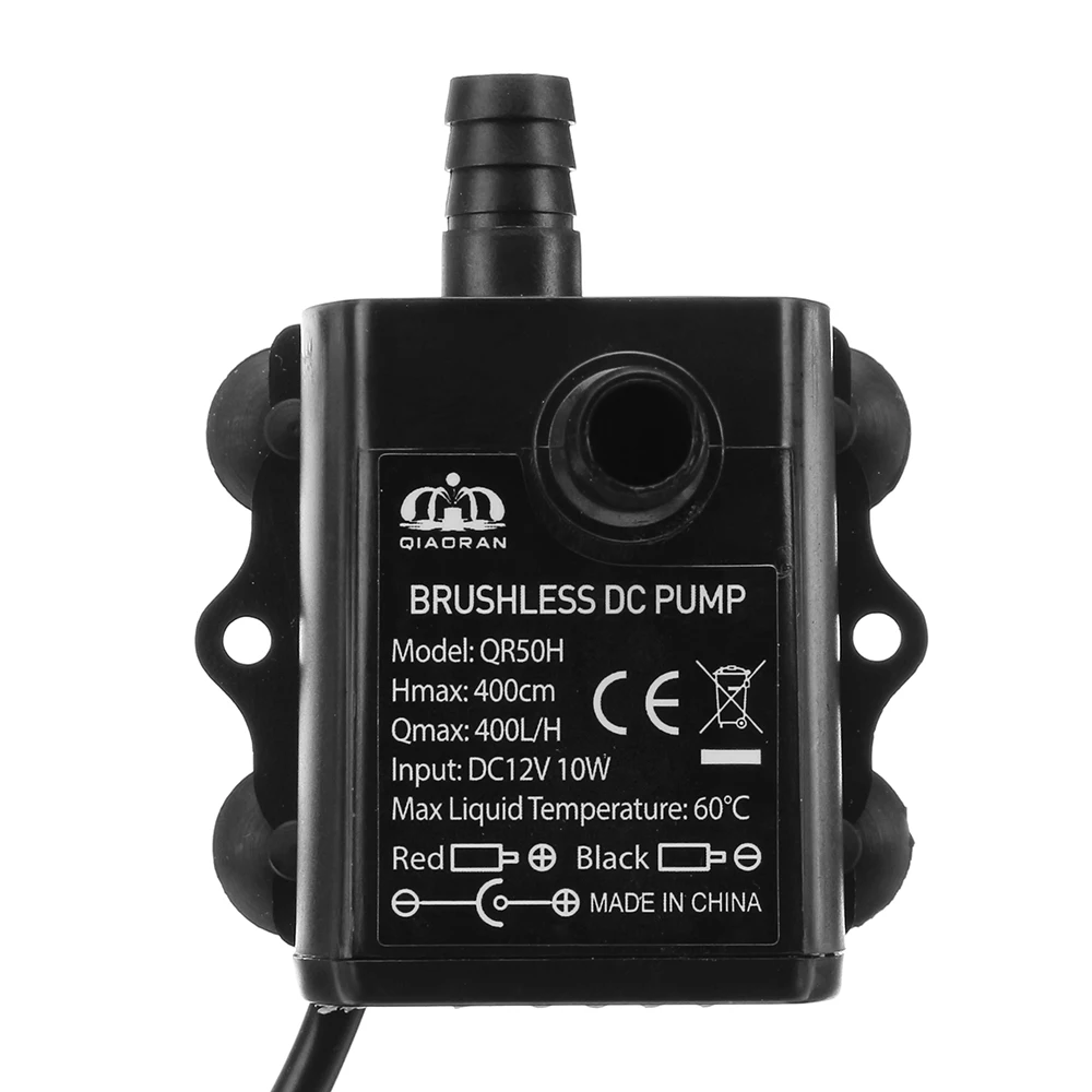 Водяной насос QR50H DC 12V 4M 10 Вт 400 л/ч Бесщеточный погружной с двигателем|Насосы| |