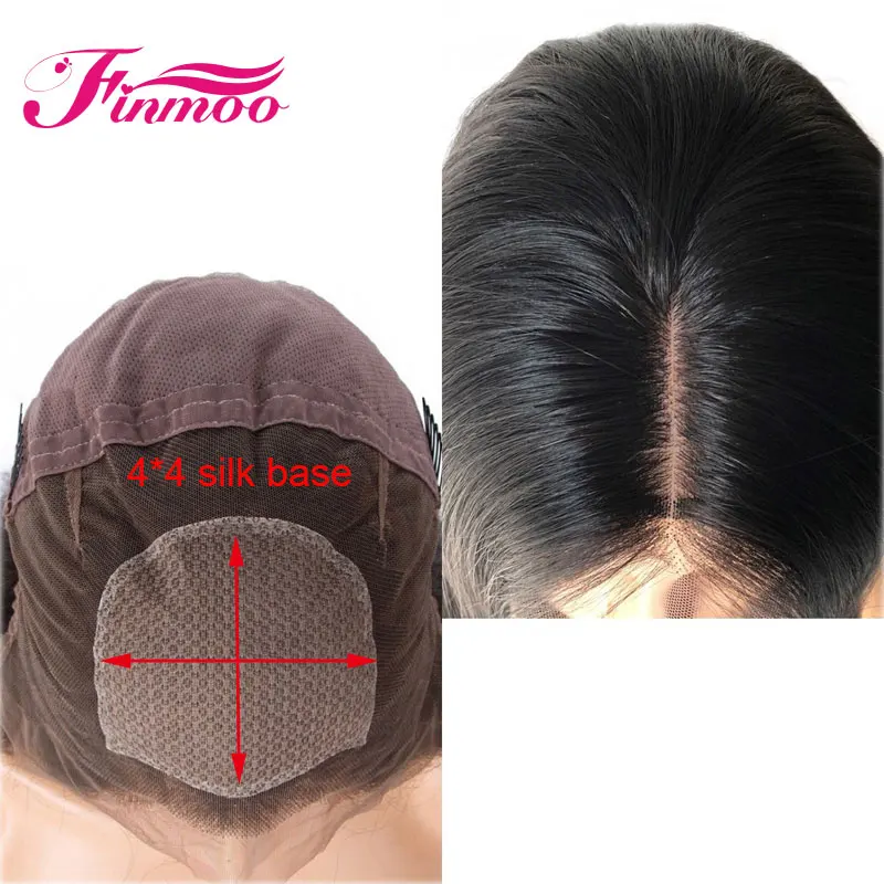 4*4 шелковая основа 13X4 кружевные фронтальные человеческие волосы парики из