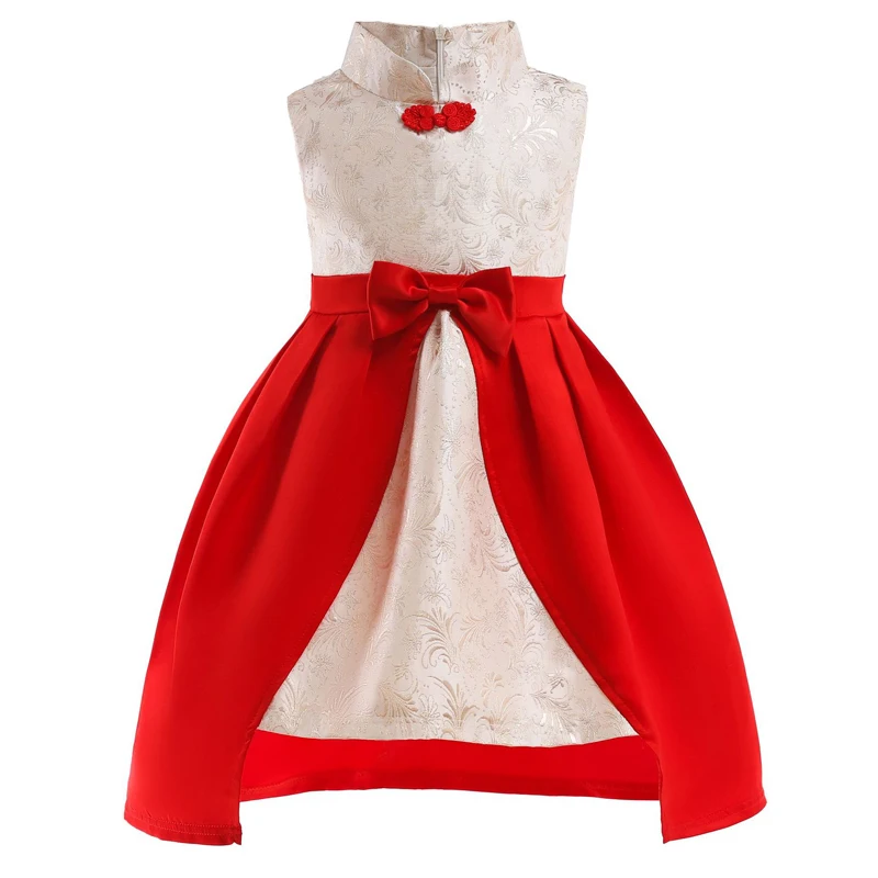 Новое зимнее платье для маленьких девочек свадебное 2018 вечерние Детские платья