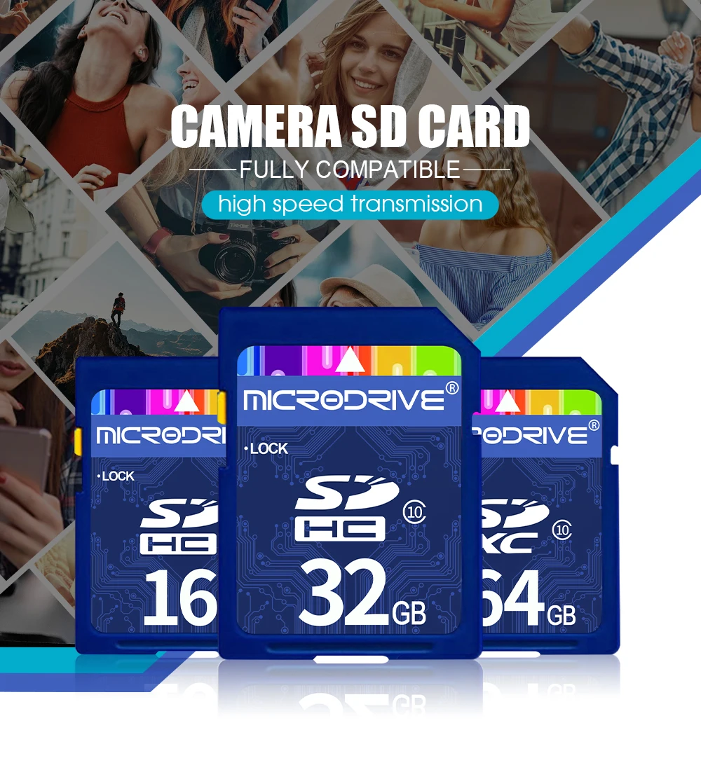 Sd-карта 10 класса cartao de memoria 32 Гб tarjeta SD 128 Гб 64 ГБ 32 ГБ 16 ГБ 8 ГБ карта sd флэш-накопитель карты памяти для камеры