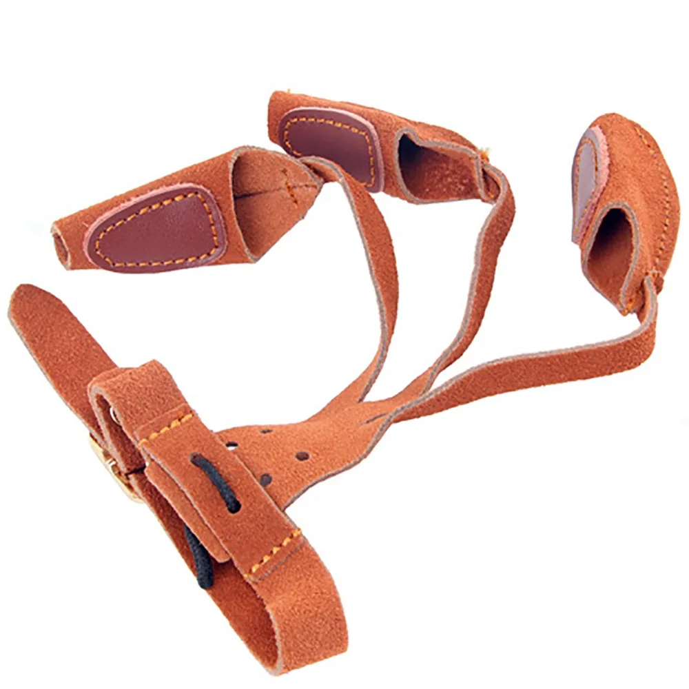 Рекурсивный перчатка с бантом для стрельбы из лука 3 палец стрела защита пальцев