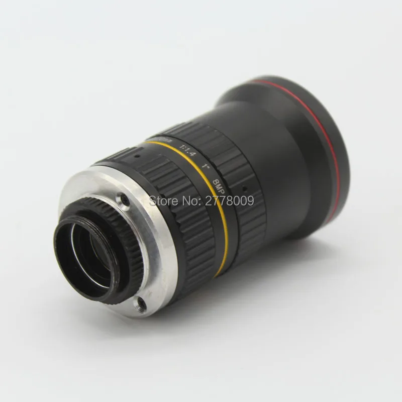 8MP 20 мм HD фиксированный фокус ручной Ирис CS C крепление объектива для камеры видеонаблюдения промышленный микроскоп камеры