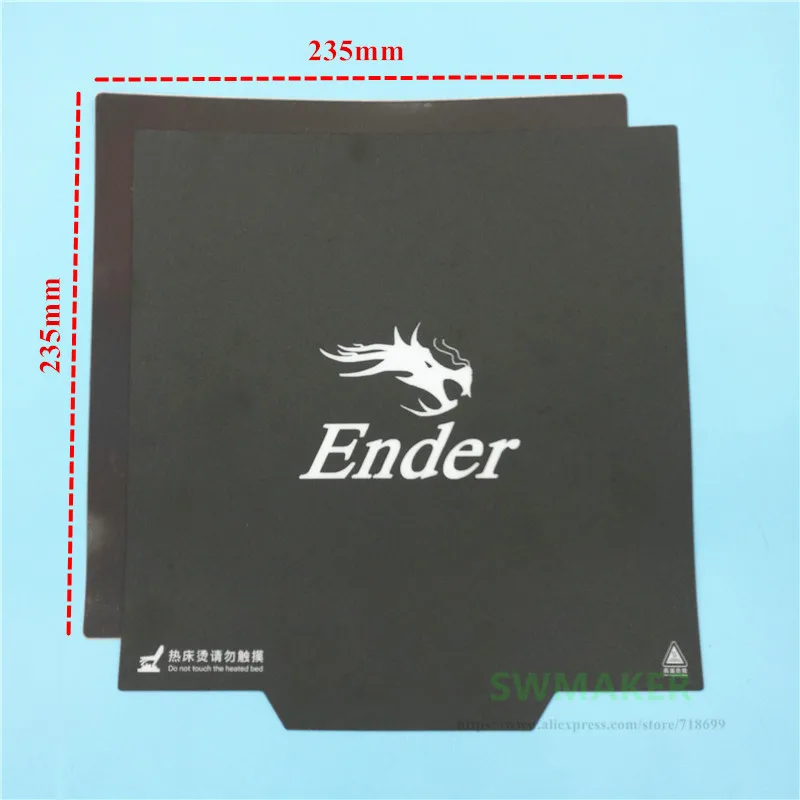 235*235 мм Creality Ender 3/CR 20 3D принтер Часть A + B Magic magnet Build Surface Подогреваемая кровать