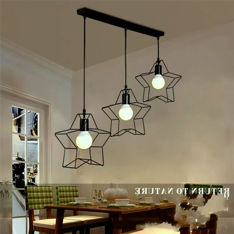 Ретро Современная мода простая железная промышленность Ветер Лофт пятиконечная