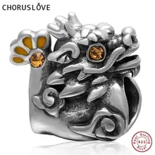 Choruslove античный браслет Pandora из серебра 925 пробы с подвеской в виде