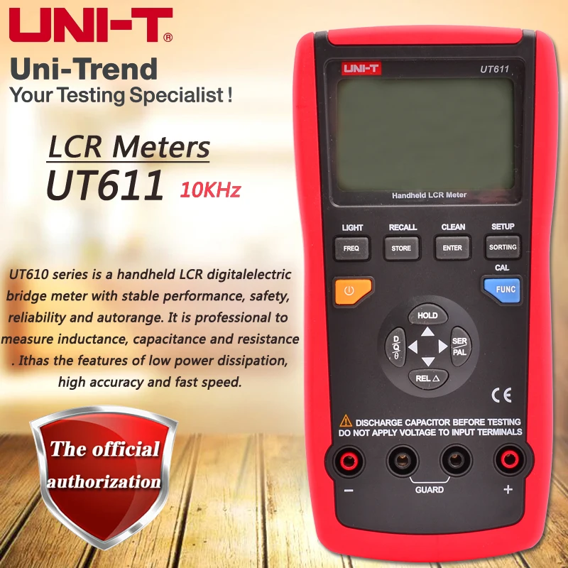 UNI-T UT611 Ручной LCR Цифровой мост Настольный индуктивность/Емкость/тестер