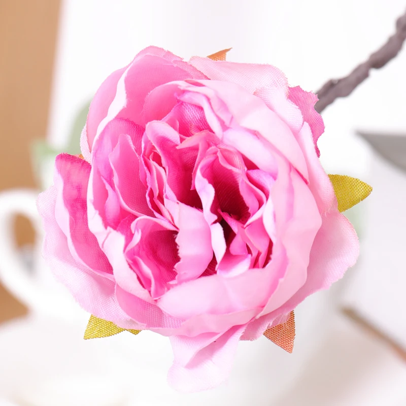 Шелковые цветы пион искусственная лоза Свадьба Home Party Decor Пион Шелковый цветок