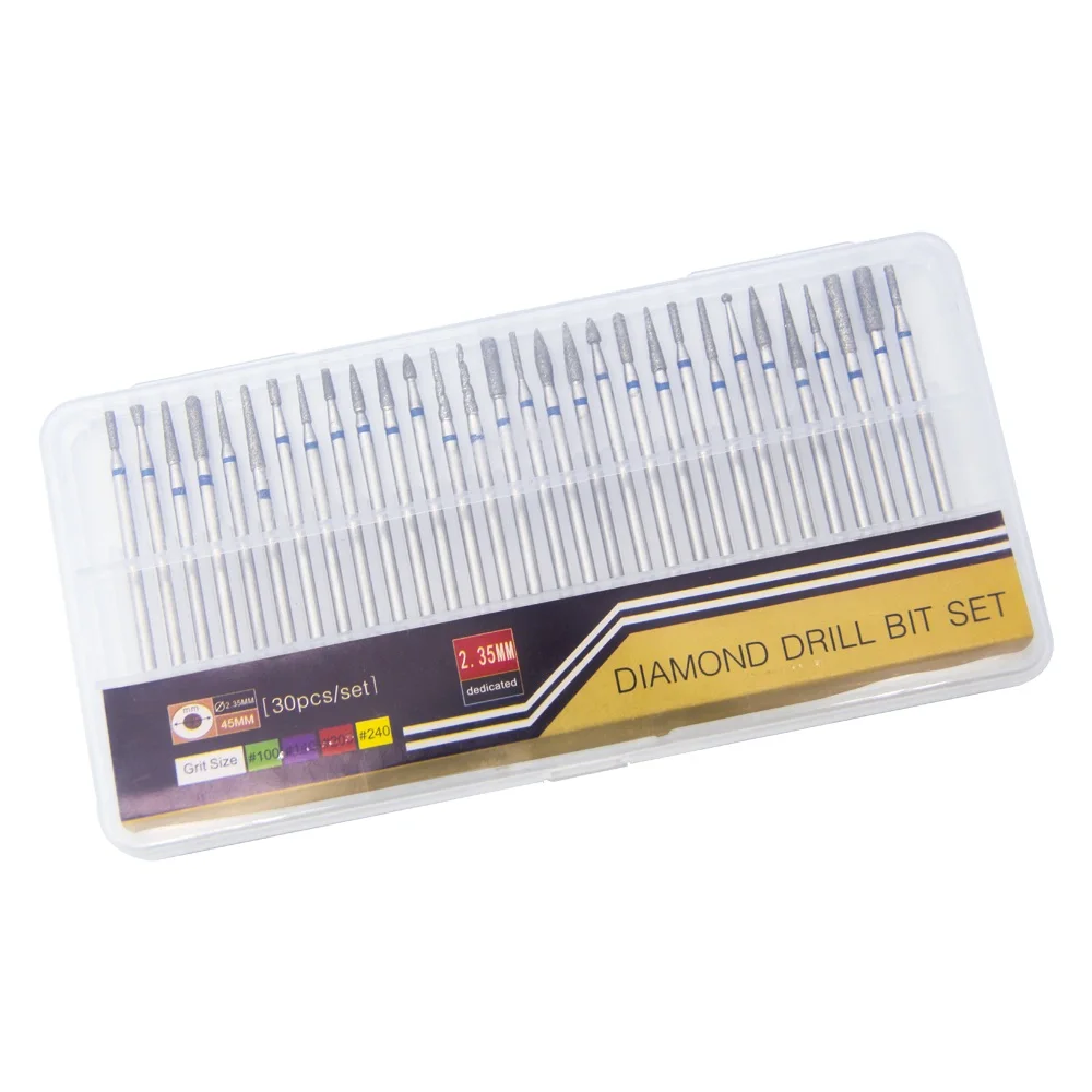 Алмазное сверло для ногтей LKE 2 35 мм 30 в 1 инструменты профессионального