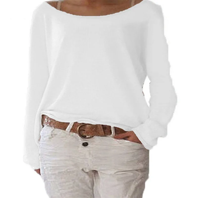 

MeiHuiDA 2018 New Style Solid Women Fashion Blouse Summer Casual Loose Ladies Long Sleeve Blouse Tops