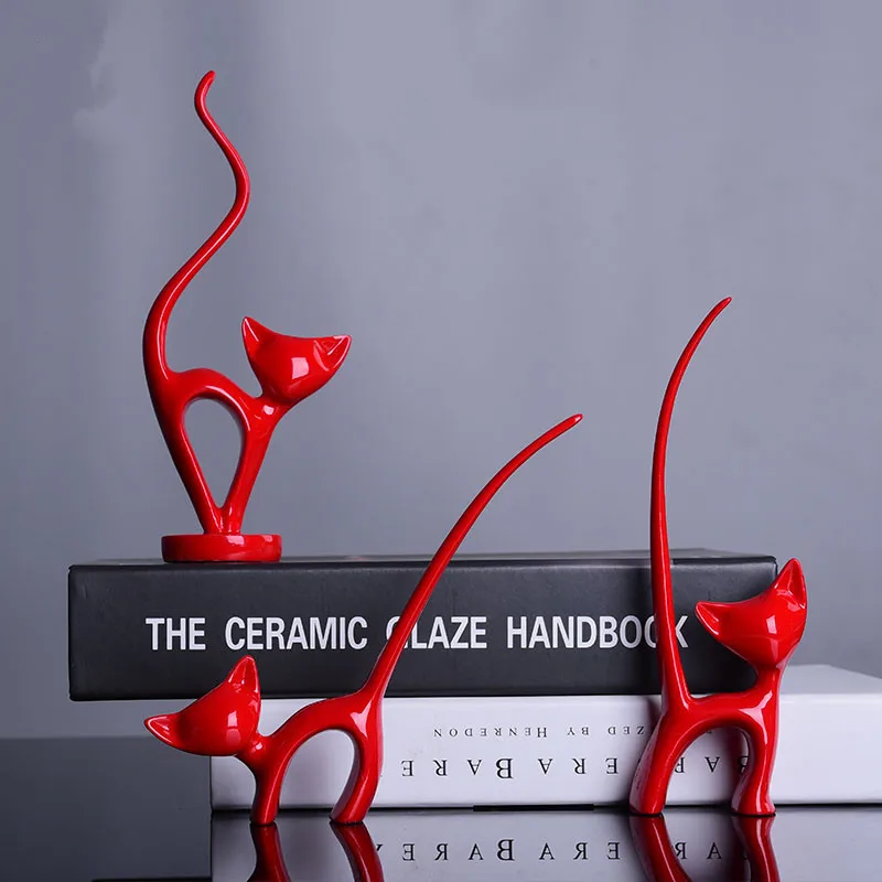 3 шт. креативные смолы котенок домашний декор ремесла абстрактные украшения