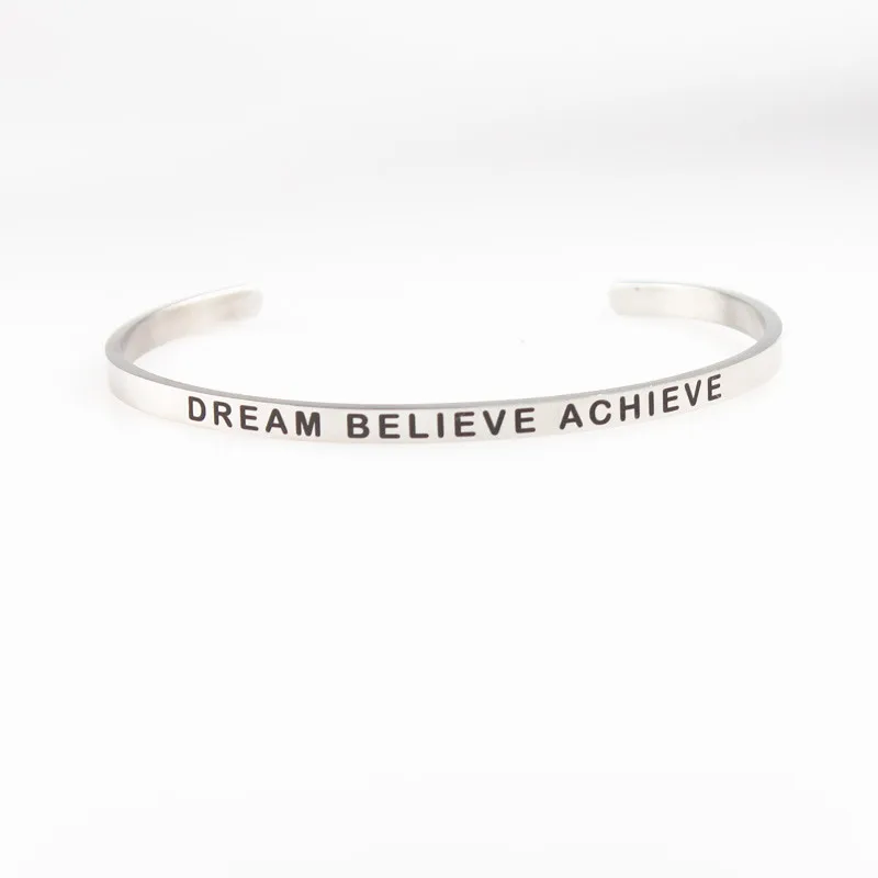 Танец любви петь в прямом эфире с гравировкой Нержавеющая сталь браслет