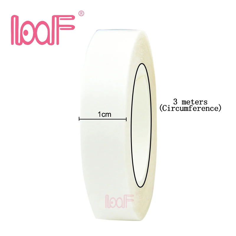 LOOF 1 рулон 1 см* 3 м двусторонняя клейкая лента для кожи ПУ утка/кружевные парики/Парик Инструменты для наращивания волос
