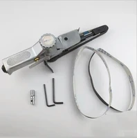 20mm mini handheld air pneumatic belt sanding machine belt sander circular polishing machines belt grinding machine grinder