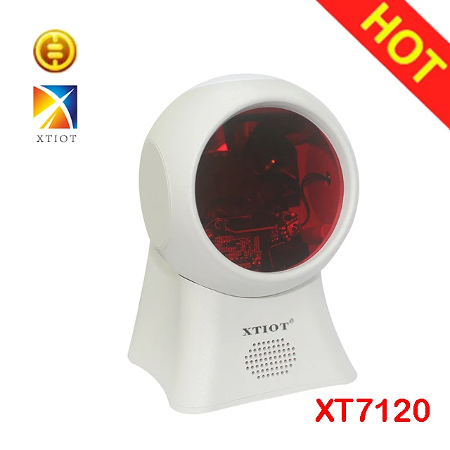 XT7301 2D/QR Всенаправленный сканер штрихкодов pdf417 и XT7120 1D планшетный настольный