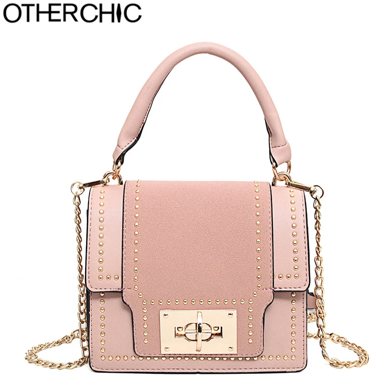 Otherchic ручка сверху дизайнер Сумки универсальные коробка на плечо цепи сумка