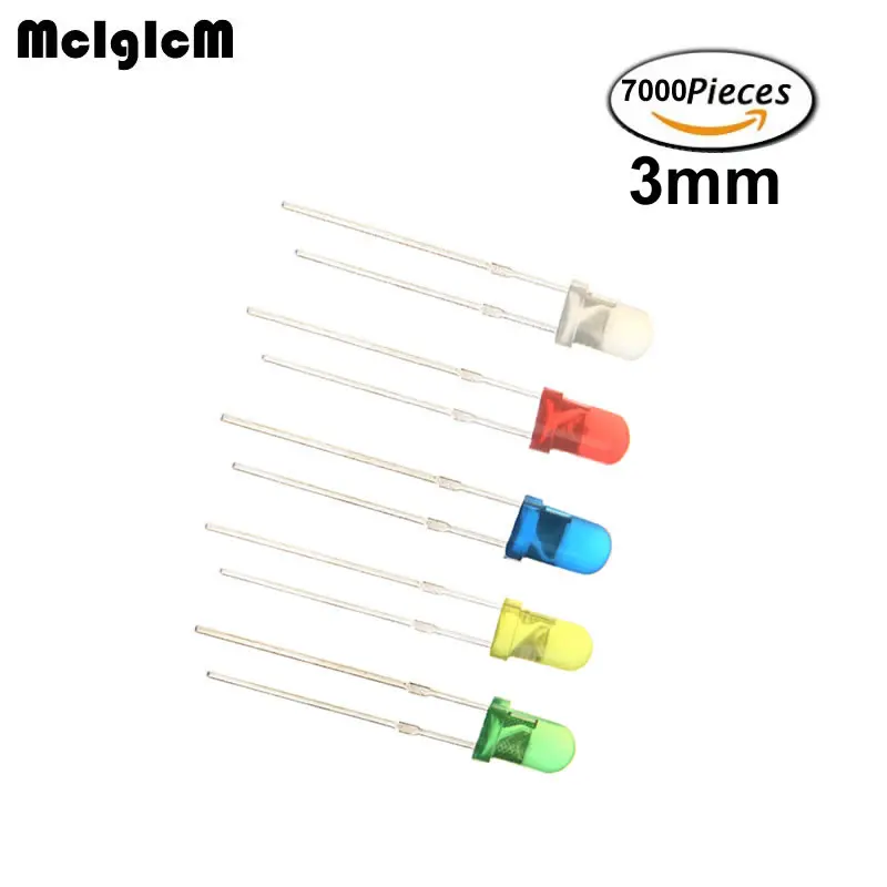 MCIGICM 7000 шт. led 3 мм диод