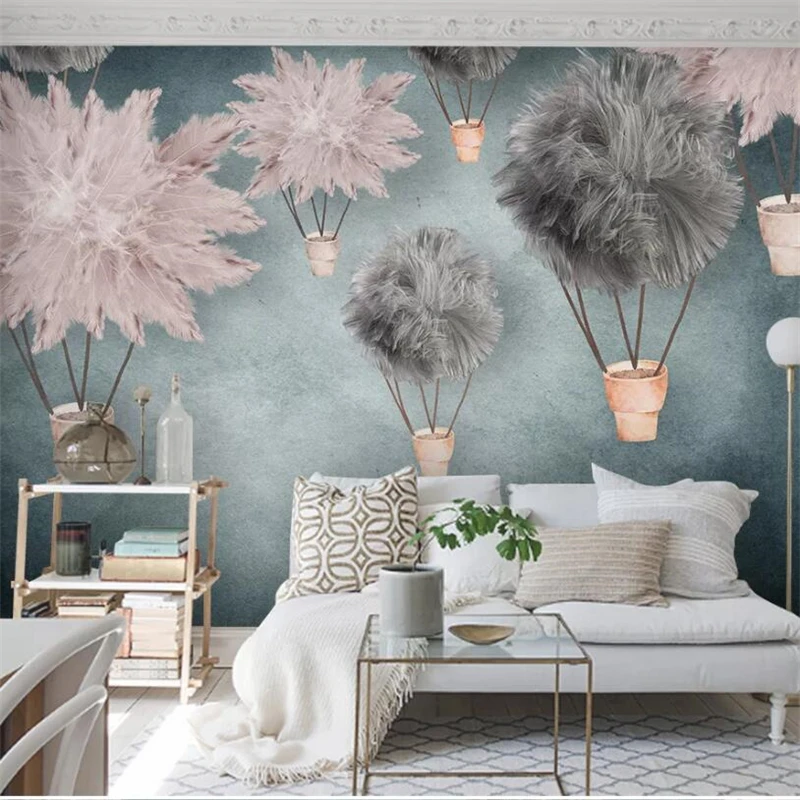 wellyu Customized Wallpaper 3d Nordic Children's Room Mural Girl Bedroom Background Living Sofa | Обустройство дома