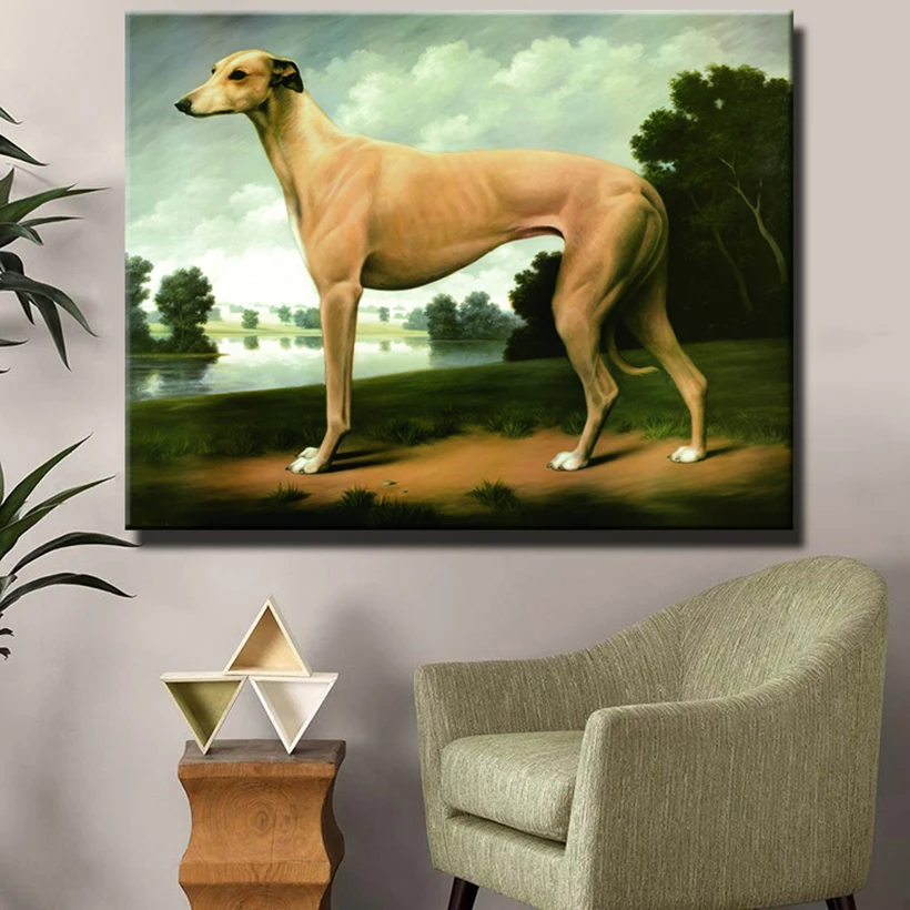 Картина Greyhound офисное украшение картина маслом современная на холсте настенное