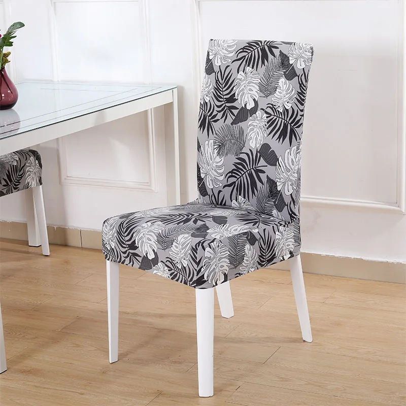 Trolley Grey Chair Cover Spandex for Dining Room Stretch Seat Slipcover for Party Banquet Wedding Restaurant Home 1PC Washable News - Цвет: Trolley Grey