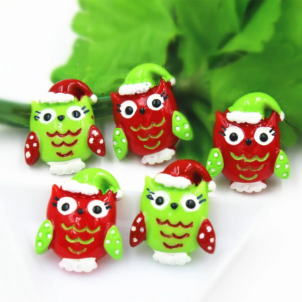 

10pcs/lot flat back resin planar owl DIY resin cabochons accessories about25mm