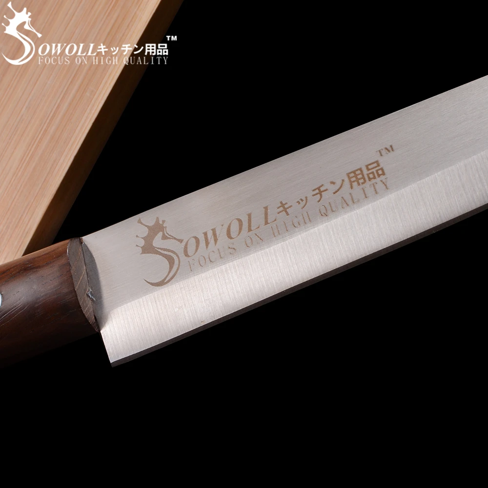 Нож кухонный из нержавеющей стали 8 дюймов с деревянной ручкой|sashimi knife|knife