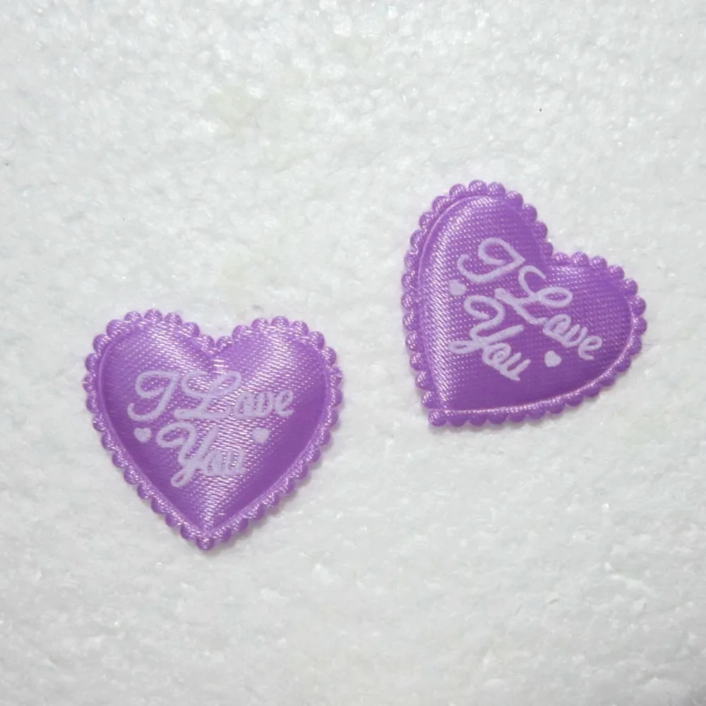 Прошитая отделка I LOVE YOU мягкие фетровые украшения 40 шт. A164 * 2|felt hearts|padded feltapplique sew |