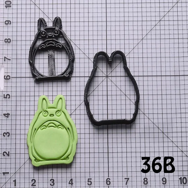 Милый мультфильм Тоторо дизайн формочки для печенья набор на заказ 3D печатные формы для печенья помадка инструменты для кекса форма для выпечки торта - Цвет: N6117 4 inch