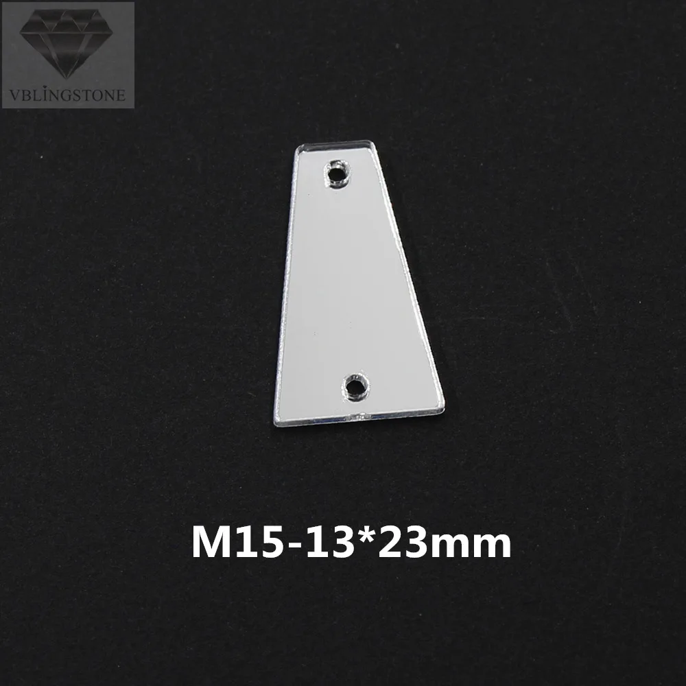 M15 20-50 шт. Необычные прозрачные зеркальные Пришивные Акриловые Блестящие стразы 30 форм с плоской задней частью пришивные камни для платьев, аксессуары для одежды - Цвет: M15