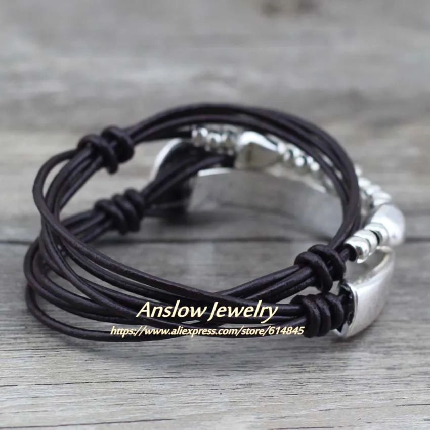 Женский и мужской браслет Anslow ювелирное изделие ручной работы из сплава цинка