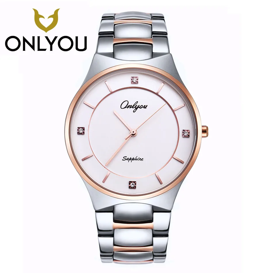 Простые Модные однотонные часы ONLYOU Лидирующий бренд relogio роскошные женские