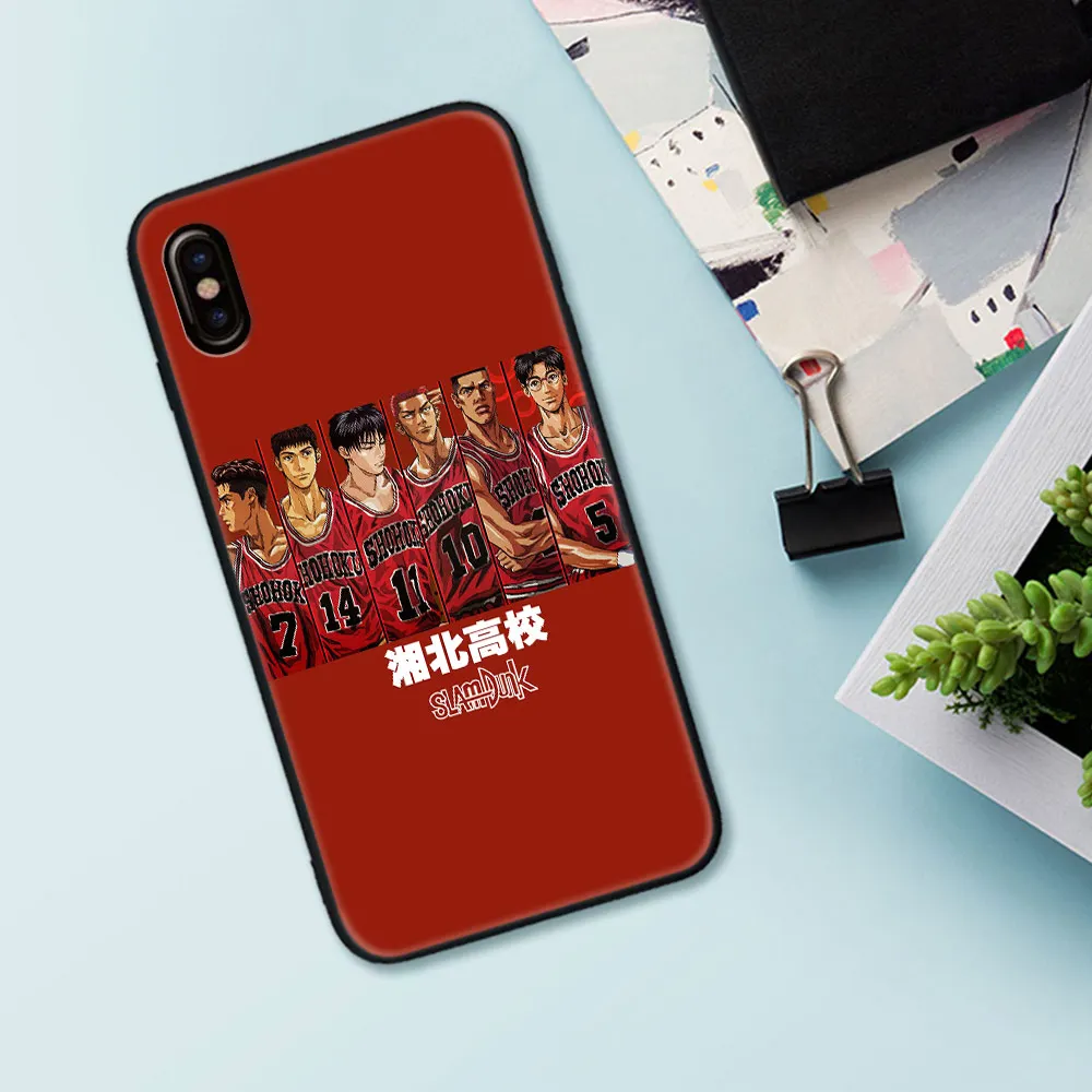 Чехол для iPhone x xr xs max Slam dunk матовый баскетбольный чехол iphone 5 5s se 7 8 6 6S Plus мягкий