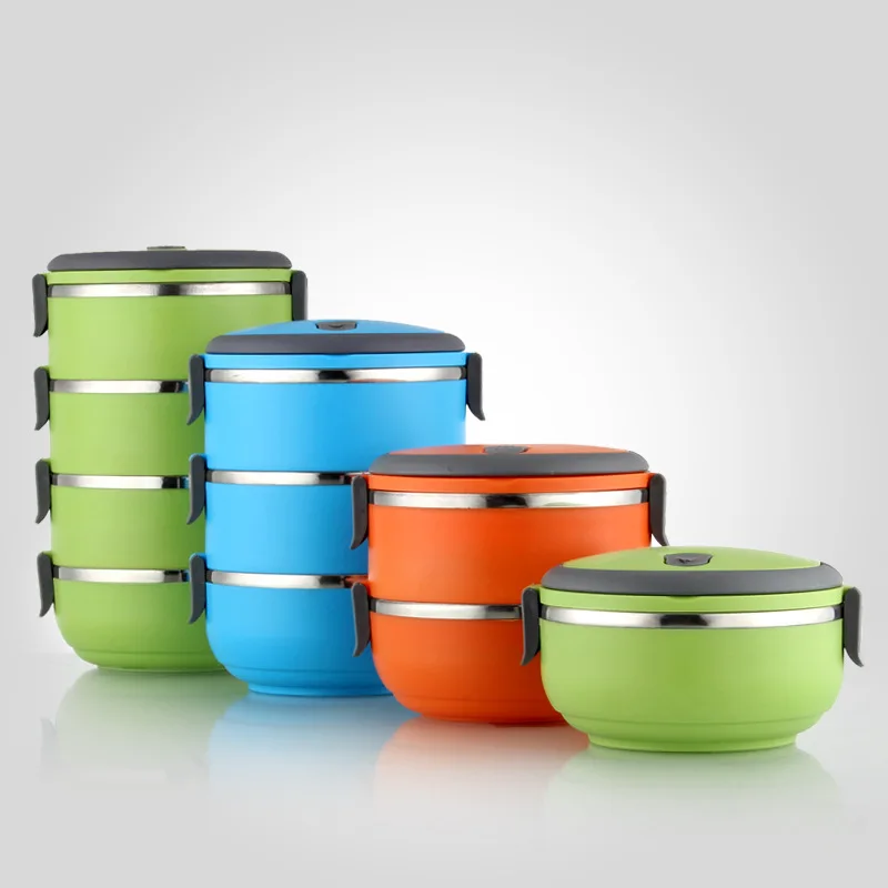 Thicken Stainless Steel Lunch Box Portable Bento Insulated Kid Food Container Picnic Leak-Proof Case Fruit | Дом и сад